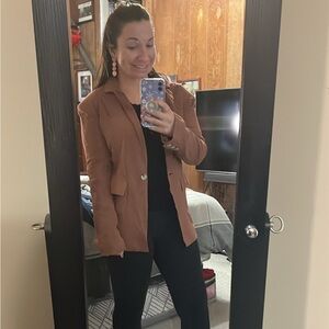 Pink Lily brown blazer